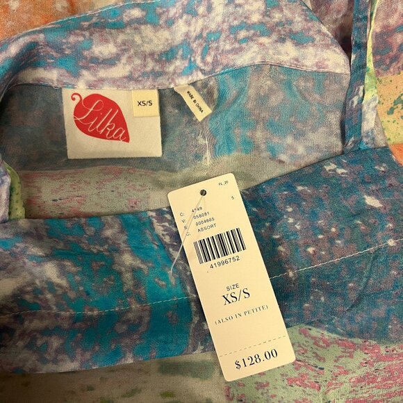 Anthropologie Lilka Annette Dress Size XS/S Watercolor NWT - Picture 10 of 10